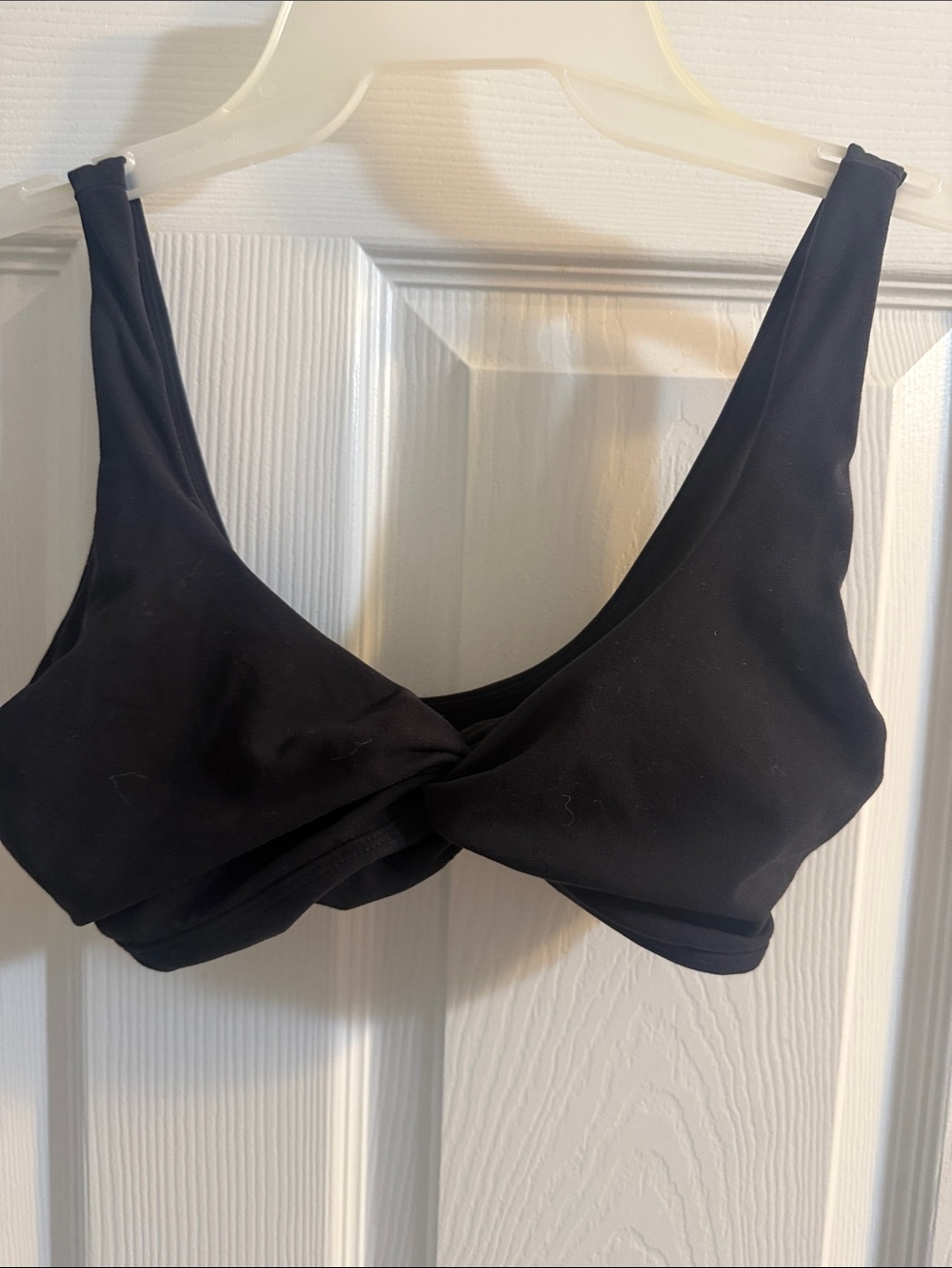 BuffBunny Black Twist-Front Bralette